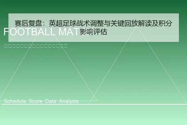 赛后复盘：英超足球战术调整与关键回放解读及积分影响评估